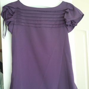 Fun Purple Blouse Target Sz Small Fits Medium NWOT